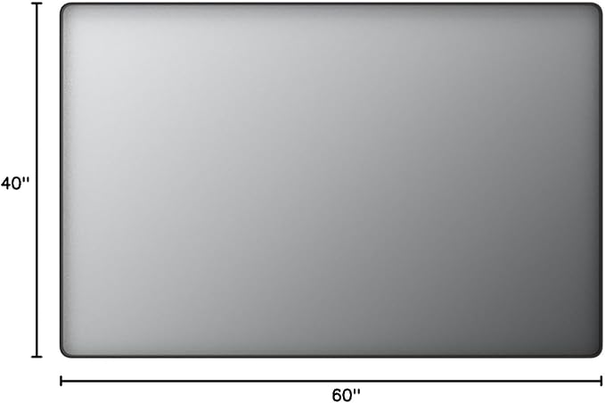 LOAAO 60X40 Inch Black Metal Framed Bathroom Mirror for Wall, Matte Black Bathroom Vanity Mirror Farmhouse, Large Rounded Rectangle Mirror, Anti-Rust, Tempered Glass, Hangs Horizontally or Vertically