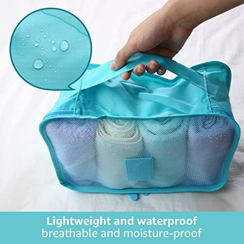 Portable Packing Cubes - Perfect Luggage Organizer Bags, Packing Cubes for Suitcases, Compression Packing Cubes, Travel Bags Organizer for Luggage, Luxurious Travel Cubes, Grey