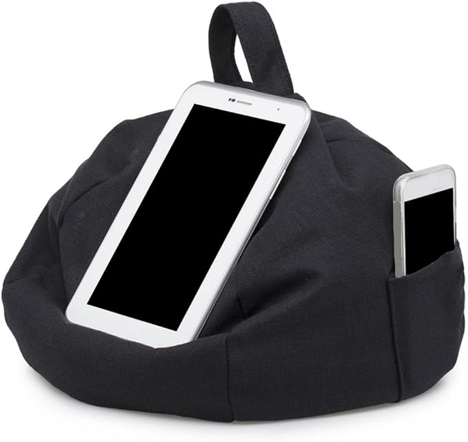 Book Pillow for Reading in Bed, Bed Tablet Holder, Portable Bean Bag Holder, for Bedtime Adventures, Portable Travel Cushion, for Standing Computers, Books, Tablets