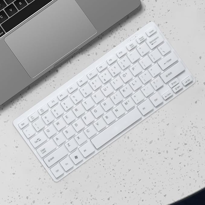Compact Quiet Keyboard for Laptop, USB Lightweight Keypad - Portable Ultra-Slim Typing Device for Laptop Tablet Men Women