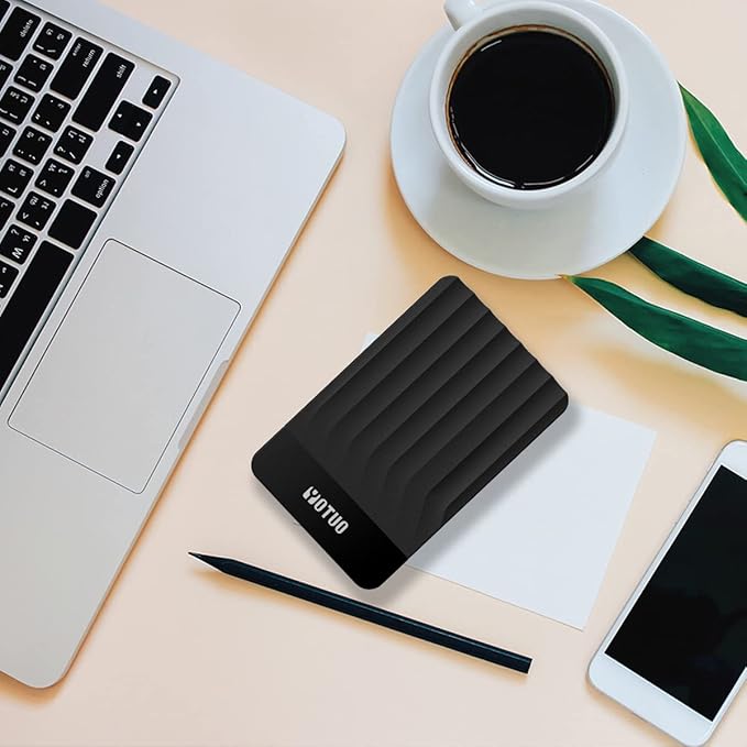 Portable External Hard Drive Storage Expansion Mobile HDD USB 3.0 USB-C for PC, Mac, Desktop, Laptop, PS4, Xbox One X/S, Xbox 360, Office & Game (Black, 1TB)
