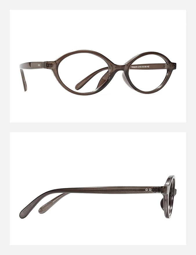 TIJN Olisa Blue Light Blocking Glasses for Women Men,Oval Glasses Frame Bluelight Glasses for Gaming/Computer/Screen