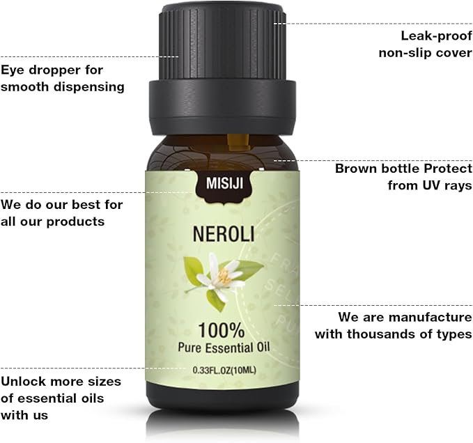 MISIJI Essential Oils Set-Essential Oils for Diffuser for Home,Diffuser Oils Scents for Aromatherapy,Laundry,Candle&Soap Making,Humidifiers 6 X 10ML