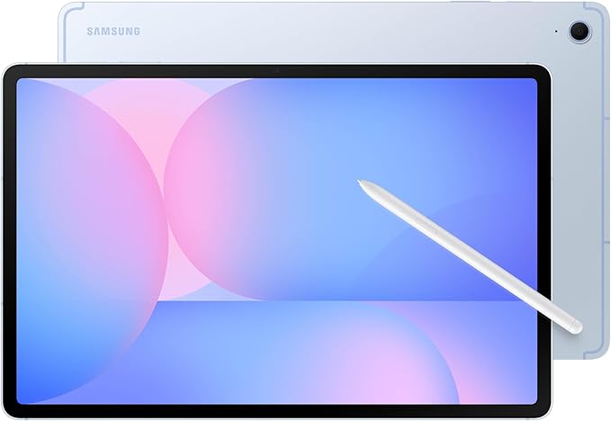 SAMSUNG Galaxy Tab S10 FE+ 13.1” 256GB WiFi Android Tablet + Book Cover Keyboard Slim, Long Battery Life, Powerful Processor, S Pen, US Version, 2025, 2 Yr Manufacturer Warranty, Blue