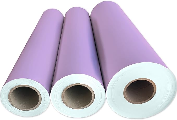Jillson Roberts Bulk Gift Wrap, Everyday Gift Wrapping Supplies, Lavender Matte, 1/2 Ream 417 feet x 30 inches