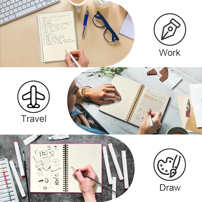 Msticey As For Me And My Team We Will Get It Done 160 Blank Pages Rose Red Hardcover Spiral Notebook, Appreciation Gifts for Women Manager Supervisor Leader Coworker Colleague, Funny Boss Day Gifts