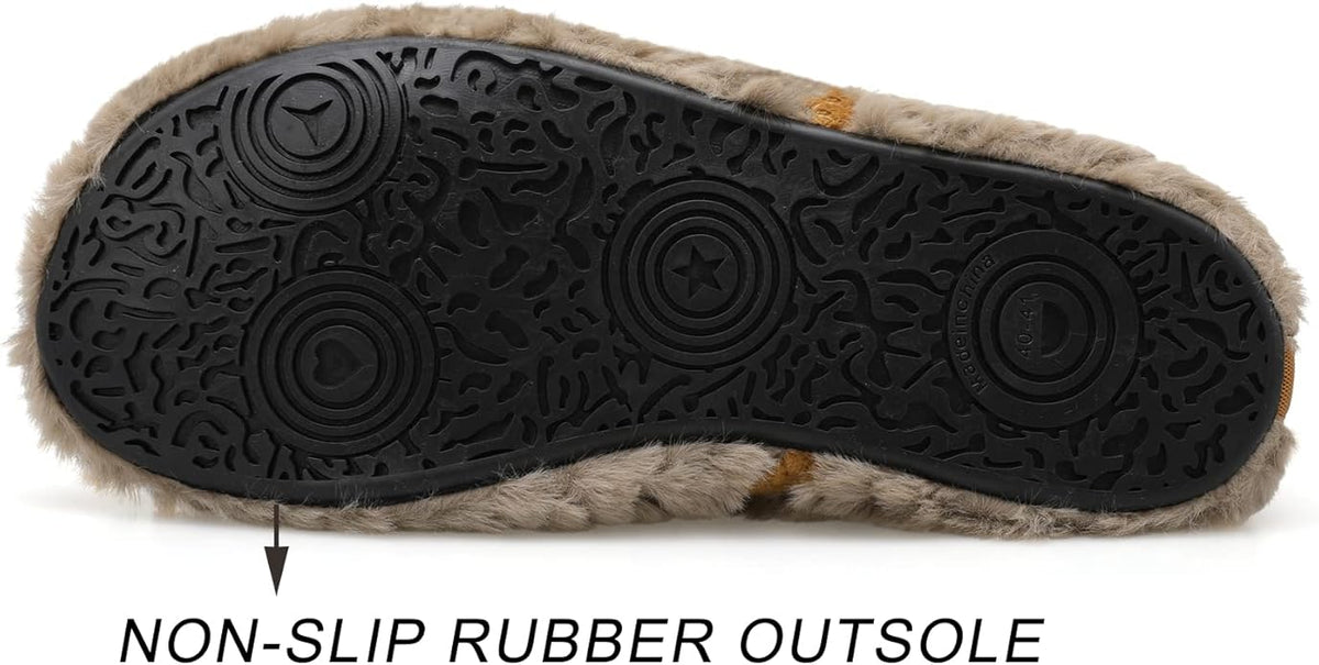 Scurtain Unisex Adults Rubber Sole Slippers
