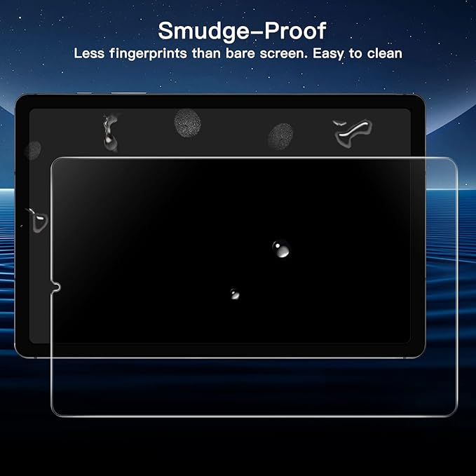 JETech Screen Protector for Samsung Galaxy Tab S6 Lite (10.4 Inch, 2024/2022/2020 Model) with Easy Installation Frame, 9H Tempered Glass Film, HD Clear, 2-Pack