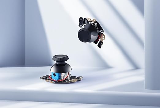 GuliKit Hall Effect Joystick Module For Steam Deck OLED, Electromagnetic Thumbstick Replacement with Original Touch Sensing, No Soldering, One-Key Calibration,Joysticks with Caps(Not for LCD)