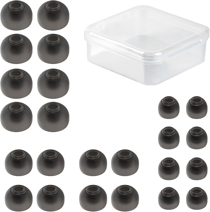 12 Pairs CCZ ZT01 Silicone Eartips,ZS10 PRO Soft Silicone IEM Eartips Earbuds,Ddurability Replacement Earbud Tips for KZ ZST ZS10 PRO X EDX PRO ZSN PRO X ZSN PRO ZS10 PRO2 WAN'ER/Castor/EDX PRO