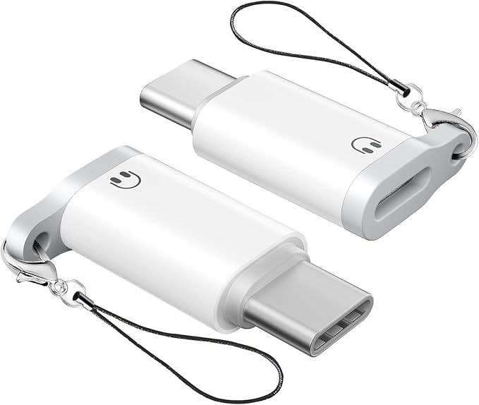 Lightning to USB C Audio Adapter for Heaphones Support Line Control, 2 Packs USBC Male to Lightning Female Earbuds Adapter, Not for Charging/Data Transfer, USB-C for Apple iPhone 17 16 15/iPad