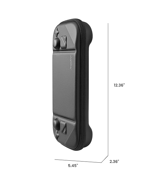 tomtoc Carrying Case Compatible with Steam Deck/OLED, Protective case, Hard Portable Travel Carrying bag for Steam Deck Console, Shockproof, Travel friendly, Black