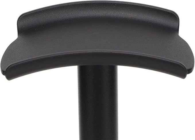 Headphone Stand, Rounded Corner Headset Holder, Anti Slip Base, TPU Tray, Aluminum Supporting Bar Headset Holder for Home Gaming Office (Black)