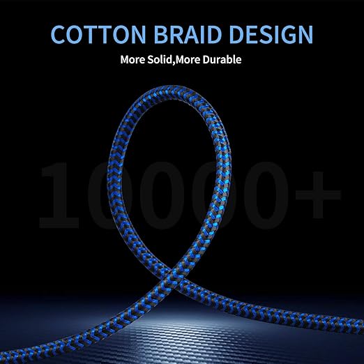 GGMTY 3.5mm Male to Female Extension Stereo Audio Extension Cable 10FT, Cotton-Braided Audio Extension Cable, Stereo Jack Cord for Phones, Headphones, Speakers, Tablets, PCs and More