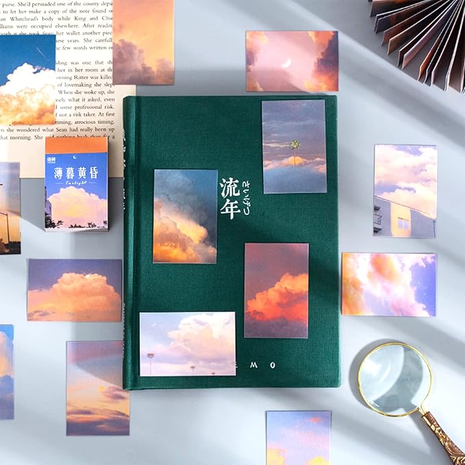 450 Pieces Washi Sticker Set, 9 Set Scrapbooking Diary Planner Album Diary Notebook, Scrapbooking Sticker Journaling Supplies for DIY Arts and Crafts Card Making Laptop Decoration