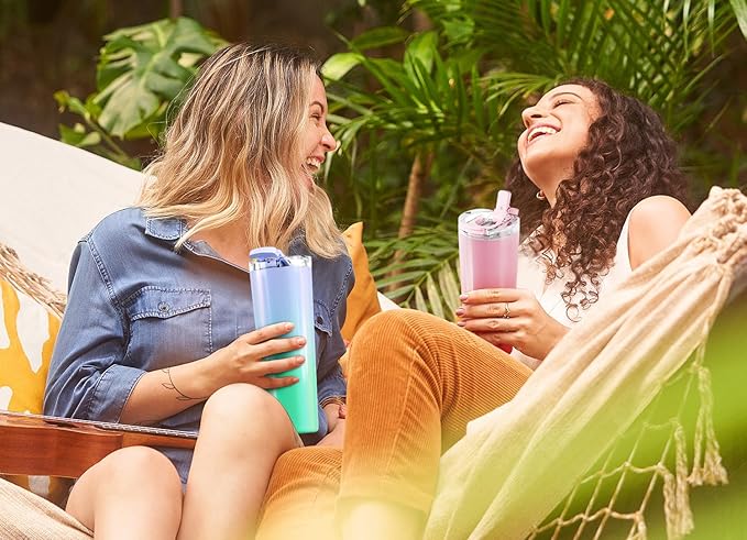 Meoky 24 oz Travel Coffee Mug with Leak-proof Lid, Stainless Steel Insulated Coffee Tumbler, Keeps Hot for 8 Hours or Cold for 24 Hours, Fits in Car Cup Holder (Mint Petal)