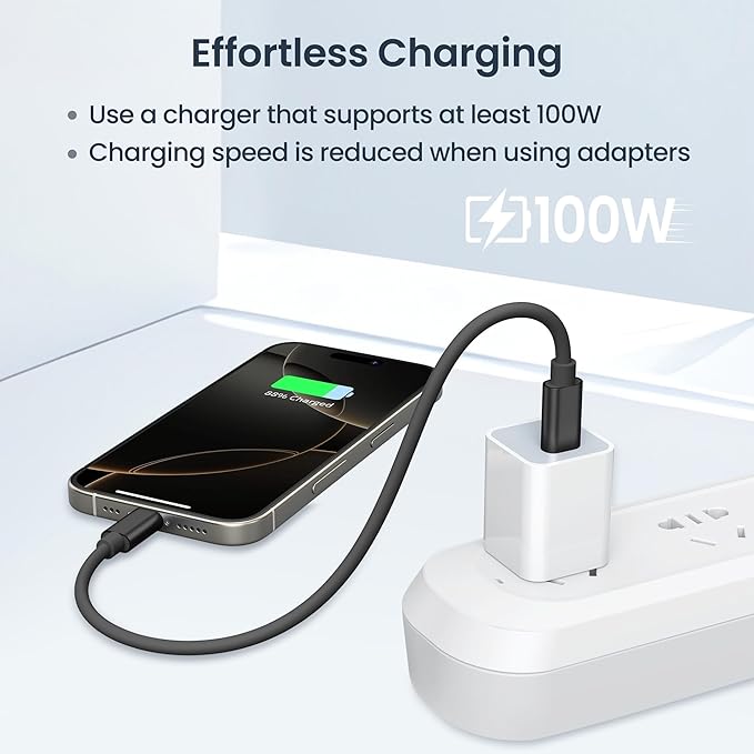 Elebase Multi USB Charger Adapter Kit,Micro USBC Adaptor with 1Ft 100W Charging Cable,Type C to USB 3.0 OTG Converter,USB C to iOS,Portable Box Bag for iPhone 17 Air 16 15 Max Pro,Samsung Galaxy S25