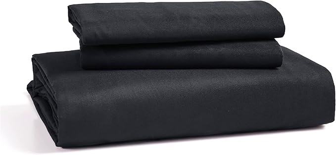 Bedsure Duvet Cover California King Size - Soft Double Brushed Bedding Set for Kids & Adults, Zipper Closure, 3 Pieces, Includes 1 Duvet Cover (104"x98") & 2 Pillow Shams, NO Comforter, Black
