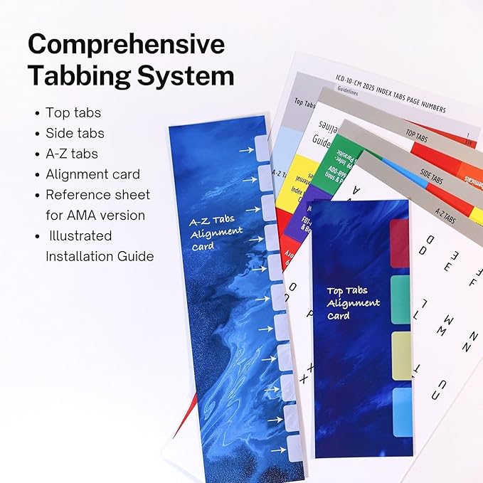 Index Tabs for ICD-10-CM 2025 The Complete Official Codebook - Navigate with Precision in Your Code Book