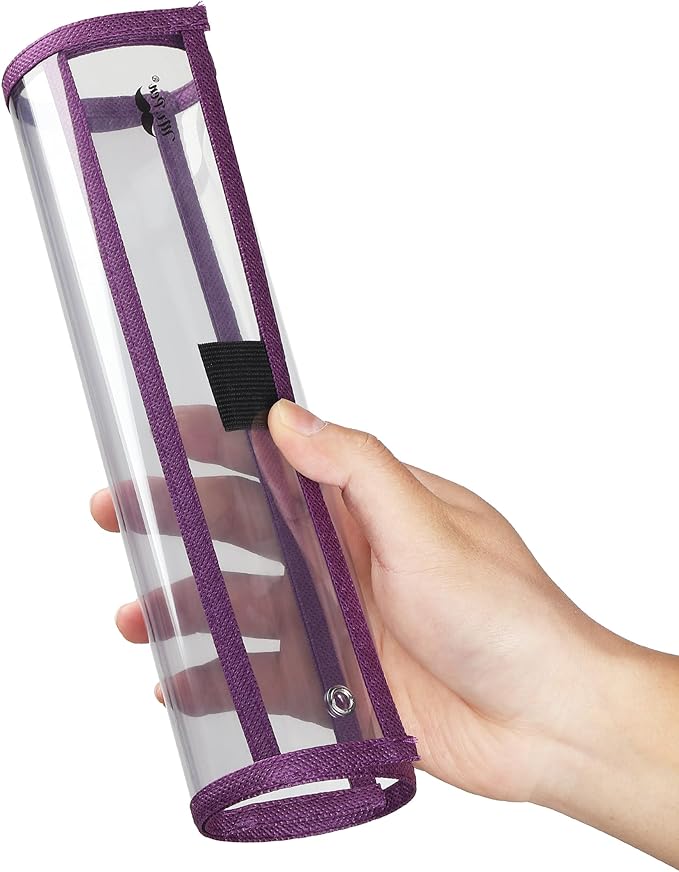 Mr. Pen Dry Erase Pocket Sleeves, 6 Pack, 10x14 inches, Multicolored Border, Plastic, Reusable Dry Erase Sheet Protectors