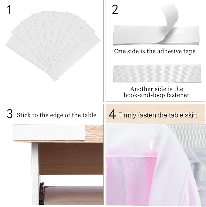 Pink Blue Tulle Table Skirts Gender Reveal Tutu Table Skirt Baby Shower Tablecloth for Girl Boy Birthday Party Cake Dessert Banquet Table Decorations 14ft