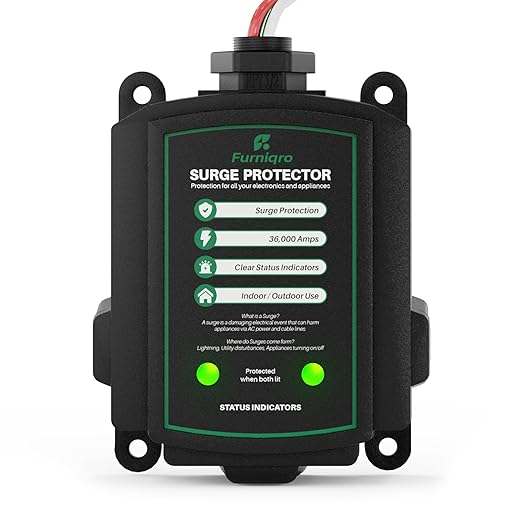 FHSPD36S Whole House Surge Protector for 36,000 Amps, Ultimate Surge Protection, Whole Home Surge Protector, Indoor/Outdoor Use, 120/240V