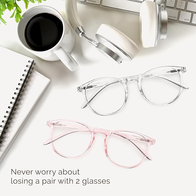 IBOANN Blue Light Glasses for Woman/Men, Fashion Blue Light Glasses Men, Fake Glasses Help Reduce Screen Fatigue