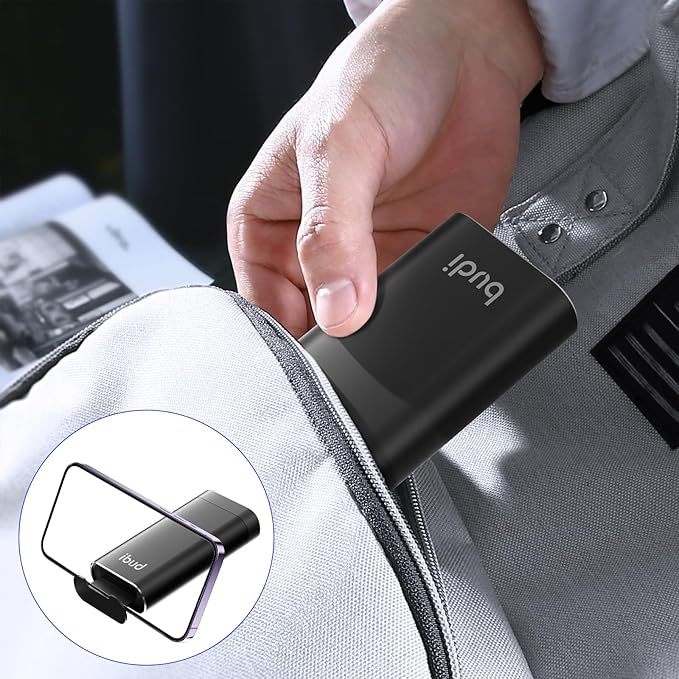 BUDI Multifunctional SD Card Reader, SD/TF/Micro SD/CF/MS/M2 7-in-1 5Gbps High-Speed Memory Card Reader USB 3.0 Type-C Interface Carrying Case Holder for Cameras, Smartphones, Drones, Action Cameras