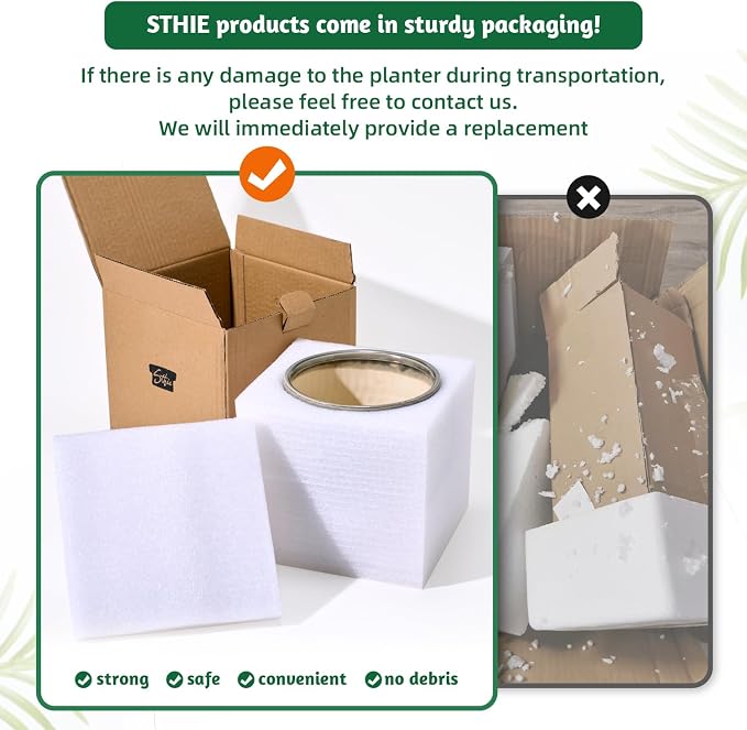 STHIE 5 Inch Ceramic Planters for Indoor Plants, Gray Cactus Snake Plant Pots with Drainage, Unique Design Round Flower Pot for Home Decoration