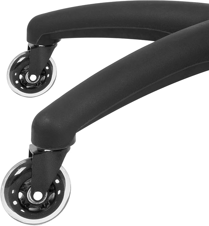 Chair Master FSS Series Square seat Low (18"-23") seat Height Chair. Vinyl-for Office, Garage, Desk, Shop, Computer, Doctor, Medical, Easy to Clean! NO Footring (Black, Low, Rubber Roller Casters)