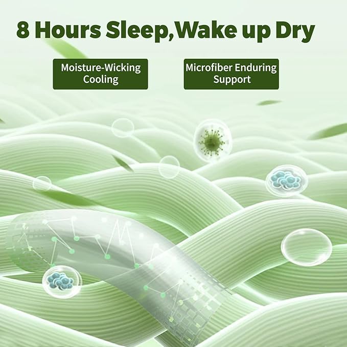 Bedlifes King Floral 4-Piece Sheet Set - Cooling Sheets Blend Rayon Derived from Bamboo,Soft & Breathable, Deep Pocket 16", Wrinkle Resistant - Vibrant Boho Floral Dark Green