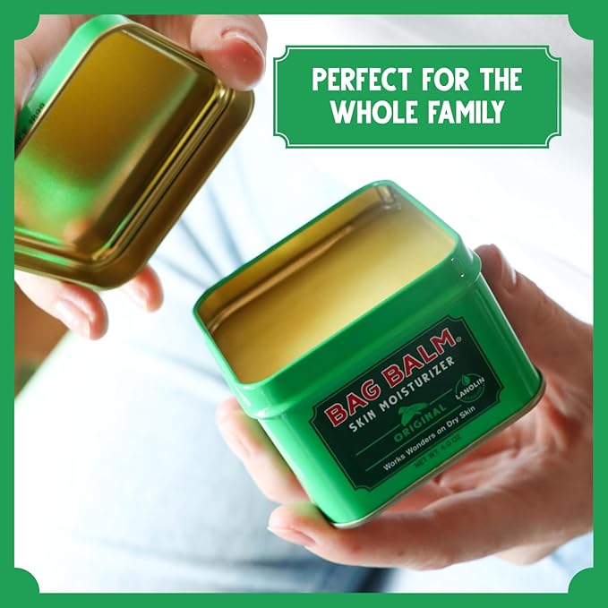 Bag Balm Vermont's Original for Dry Chapped Skin Conditions - Hand & Body (4 Ounce (Pack of 3))