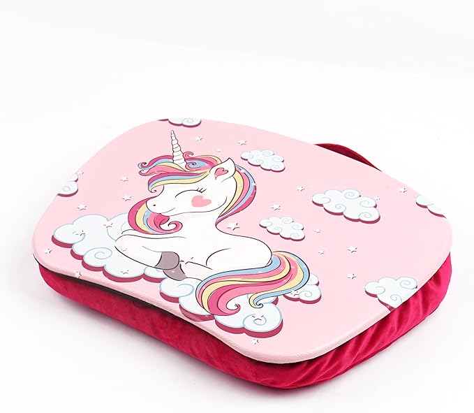Jasenna Pets Lap Desk - Lapdesk Fits up to 11.6 Inch laptops - Drawing Table and Craft Desk (1-Unicorn)