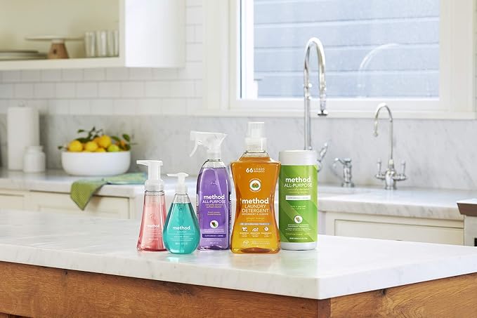 Method All-Purpose Cleaner Spray, Lime + Sea Salt, Perfect for Most Counters, Tiles, Stone, and More, 28 oz Spray Bottles, (Pack of 1)