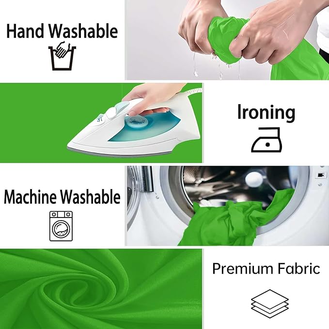 Green Screen Backdrop, Product Photo Backdrop for Photoshoot, Photography Background for Streaming Video Studio 5FTx7FT
