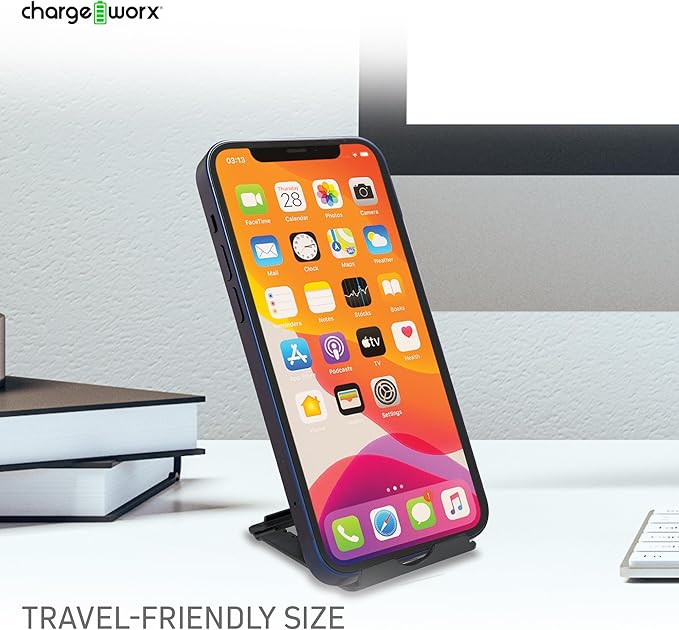CHARGEWORX Stand for Tablets, Smartphones, 3-PK | Adjustable Mount w/ 6 Viewing Angles | Flexible Frame for Landscape, Portrait Modes | Travel Tablet Stand