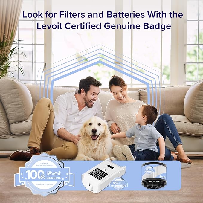 LEVOIT Cordless Vacuum Cleaner, Stick Vac with Tangle-Resistant Design, Up to 50 Minutes, Powerful Suction, Rechargeable, Lightweight, and Versatile for Carpet, Hard Floor, Pet Hair, LVAC-200