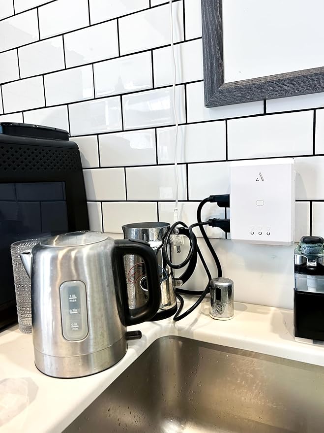 Austere III Series, Appliance Wall Power 4 Outlet Surge Protector for Kitchen, 2500 Joules, Flameless MOV, Overcurrent Protection, SmartFit Outlets, 4 Year Component Guarantee