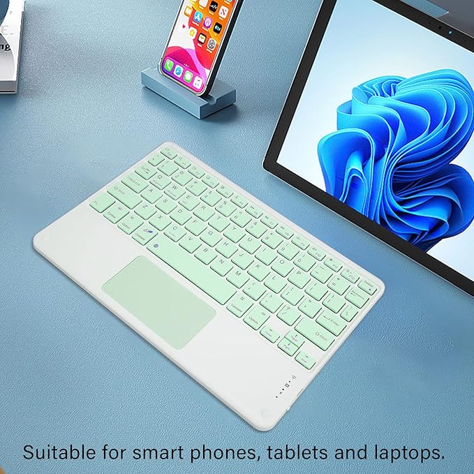 SUNGOOYUE Ultra Slim Keyboard with Touchpad 78 Keys Keyboard Portable Keyboard for Smart Phones Tablets Laptops ()