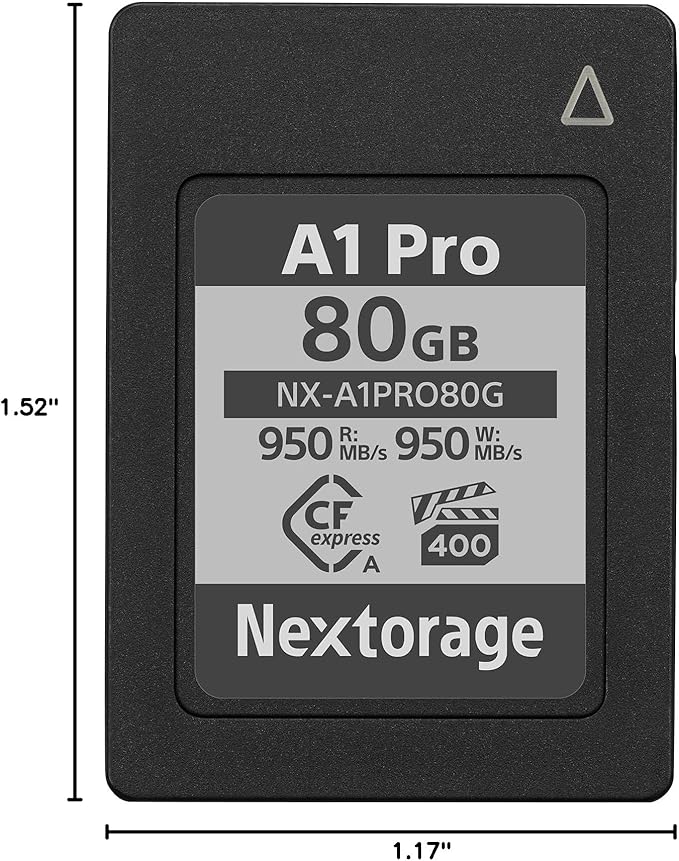 Nextorage Japan CFexpress Type A Card NX-A1PRO 80GB VPG 400 Ultra Fast Read 950MB/s Write 950MB/s