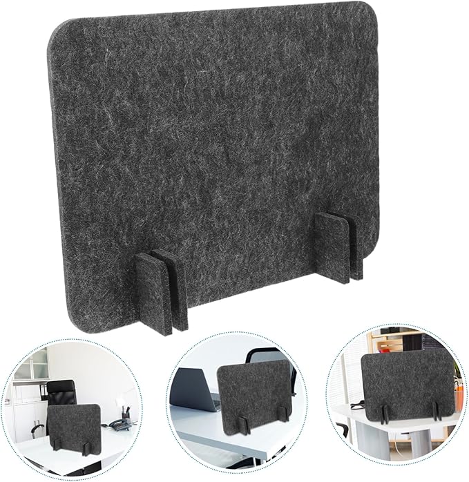 Uonlytech Felt Desktop Privacy Partition Panel Soundproof Desk Divider for Office and Classroom 30 x 18 Table Shield Easy Installation for Students and Teachers