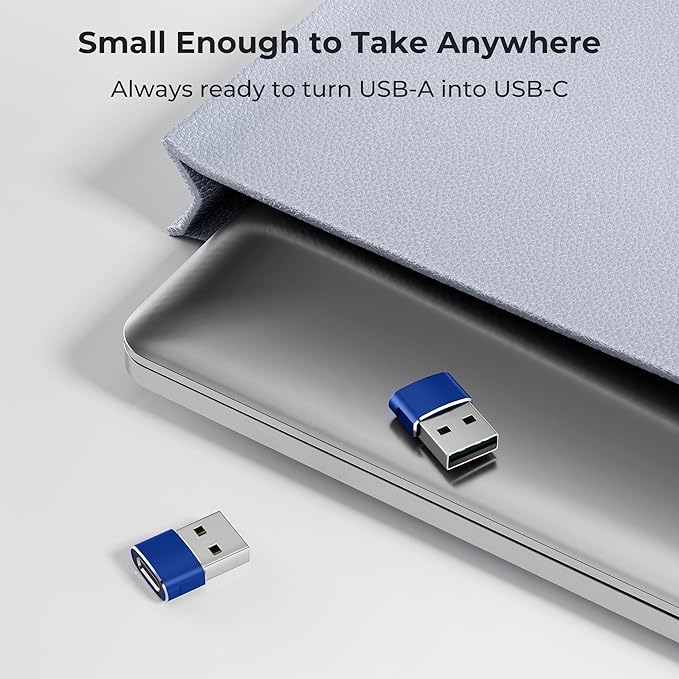 Basesailor USB to USB C Adapter 2 Pack,Type C Female to A Male Charger Converter for Apple Watch Ultra iWatch 7 8 SE,iPhone 15 14 13 12 Plus Pro Max,AirPods,iPad Air 4 5 Mini 6,Samsung Galaxy S21 S22