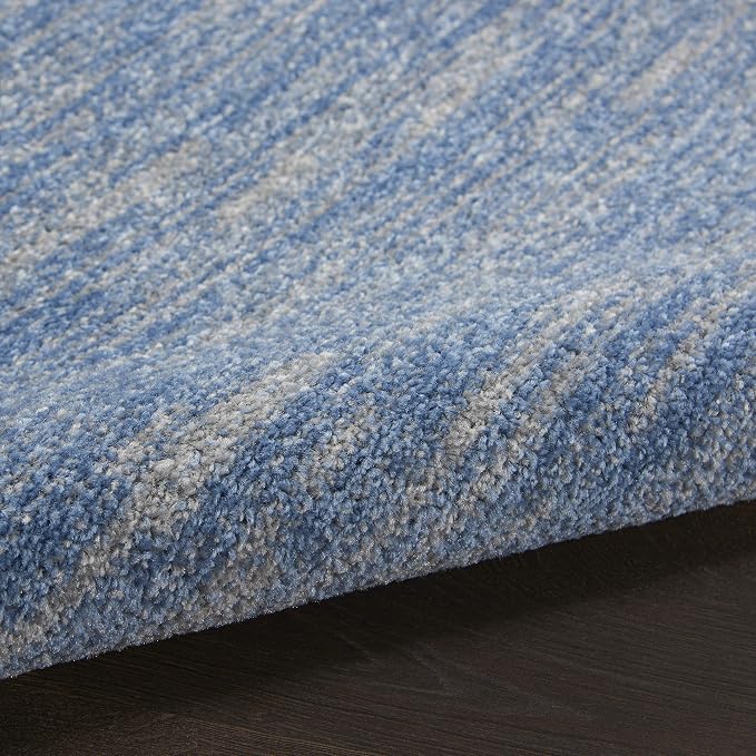 Nourison Home Nourison Essentials Blue Grey 5' x 7' Area Rug - Easy Clean, Non Shedding, Bed Room, Living Room, Dining Room, Kitchen (5' x 7')