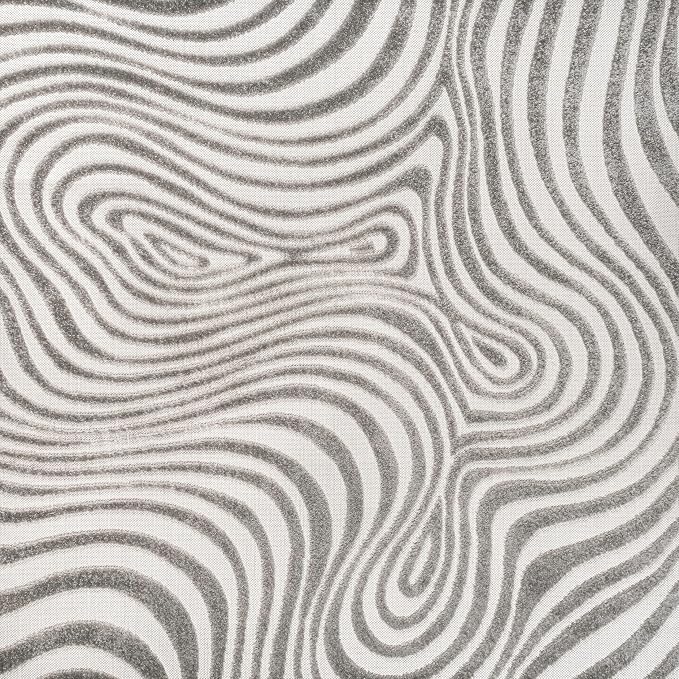 JONATHAN Y Maribo High-Low Abstract Striped Gray/Ivory 9x9 Square Indoor/Outdoor Area Rug, Pet Friendly, Non-Shedding, Stain Resistant, Easy-Cleaning for Backyard, Patio, Porch (SCN103B-9SQ)