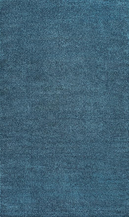 JONATHAN Y Haze Solid Low-Pile Turquoise Indoor Area Rug 3x5, Coastal,Bohemian,Minimalist,Classic, Easy-Cleaning for Living Room,Bedroom,Kitchen,Pet Friendly,Non-Shedding (SEU100H-3)