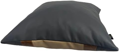D DOLLY LAMB Lambskin Leather Pillow Cover - Sofa Cushion Case - Decorative Throw Covers for Living Room & Bedroom, 16x16 Inches - Multi Color 02 Pack of 1