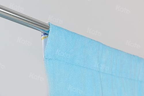 Kate 8ft×10ft Solid Light Blue Backdrop Portrait Photography Background for Photography Studio Children and Headshots Sky Blue Backdrop Background for Photo Booth