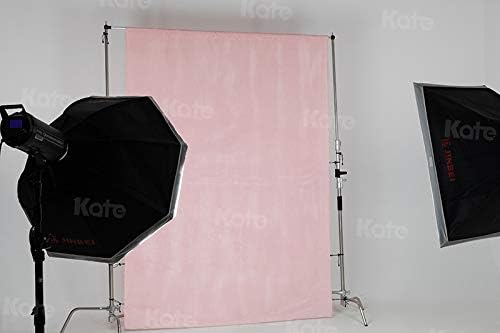 Kate 6ftX9ft Solid Light Pink Backdrop Portrait Photography Background for Photography Studio Children and Headshots Light Pink Backdrop Background