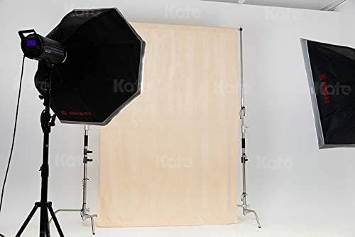 Kate 6ftX9ft Solid Beige Backdrop Portrait Photography Background for Photography Studio Children and Headshots Beige Backdrop Background