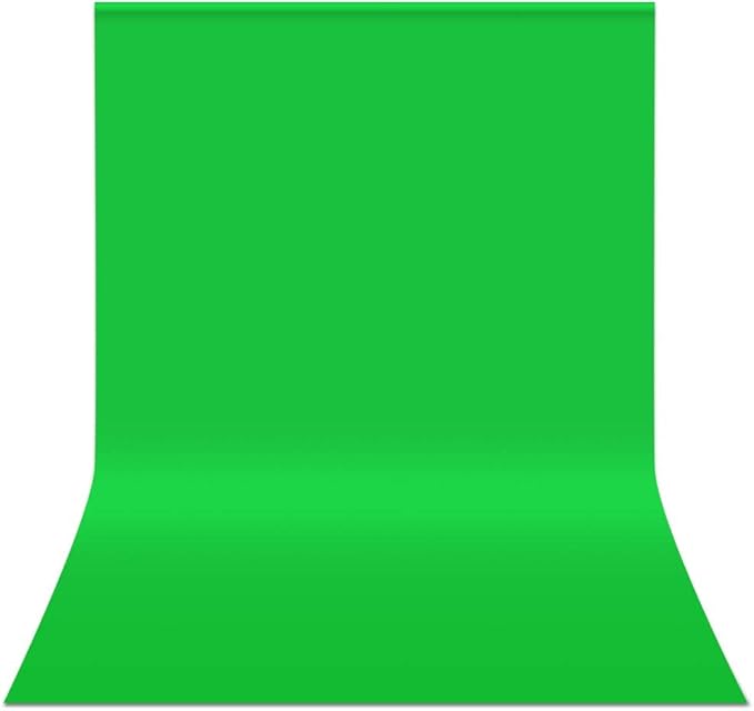 Green Screen Backdrop 10 x 20 ft, Photography Greenscreen Background for Streaming, 3 x 6M Photo Studio 100% Pure Polyester Collapsible Green Backdrop Background for Video Recording